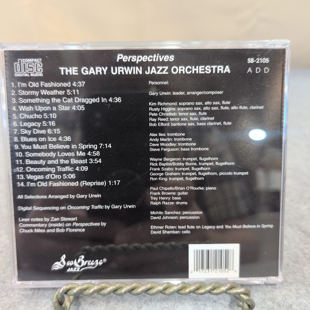 Gary Urwin Jazz Orchestra Perspectives CD Sea Breeze Jazz SB-2105 Big Band 2001 - Picture 2 of 2